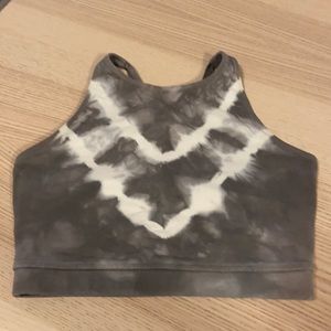 Electric & rose crop top